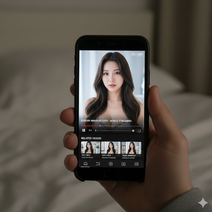 모바일 한국야동 시청 장면